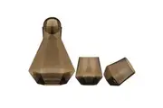 3pc Tempa Jaxon Geometric Espresso Carafe 310ml Tumbler 1100ml Carafe Drink Set