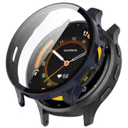 For Garmin Venu 3S Full Coverage Hard PC Watch Case Clear Cover with Tempered Glass Screen Protector