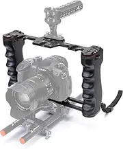 Zeadio Camera Video Rig Cage, Aluminum Filmmaking Movie Making Kit, Compatible with All DSLR Camera and Camcorder