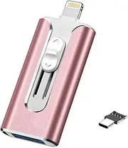 Phone Photo Stick，4-in-1 512G USB Flash Drives，MFI Certified Phone Flash Drive，Phone Flash Drive for iOS/Android/Pc/IPad/More Devices