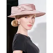 Elegant Sweet Flax Hats with Bowknot 1PC Wedding / Party / Evening / Melbourne Cup Headpiece dress to impress Derby Hats Race Day Dress 2025