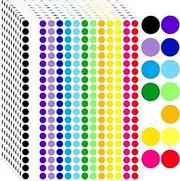 2800 PCS 1/2" Dots Stickers, 14 Colors Small Circle Price Stickers for Garage Sale, Polka Round Color Coding Labels for Toddlers Classroom Office Kitchen Classification Papers