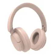 Laser ANC Bluetooth Headphones Wireless Noise Cancelling 20Hr Battery Mic Pink