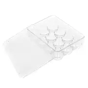 Boxsweden 12 Slots Egg Container with Lid Storage Tray Clear Eggs Holder