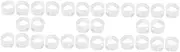 LIFKOME 3sets Toe Separator Magnetic Toe Rings Silicone Ring for Women Fitness 5pair*3