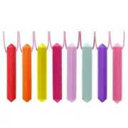 Sensory Chew Diamond Necklace for Girls 8 Pack