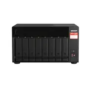 QNAP TS-873A-8G 8 Bay NAS AMD Ryzen(TM) Embedded V1500B 4-core/8-thread 2.2 GHz 8GB RAM 2xM.2 2280 PCIe 2x2.5GbE Hot-swappable WOL 3xUSB3.2 3YR WTY