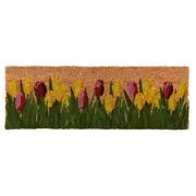 Esschert Design Coir Doormat Tulips Indoor Outdoor Decor Coconut Fibre 75cm