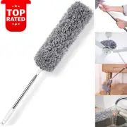 Microfiber Feather Duster Extendable Pole 30-100in Bendable Head Washable Cobweb
