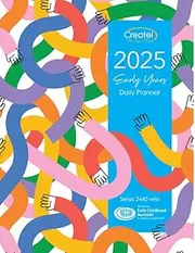 Createl Publishing 2025 Early Years Daily Teacher Planner - Made in Collaboration with Early Childhood Australia - Australian/New Zealand, A4 Size, Classic Kinder/Pre School Teacher Diary