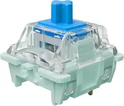 Gateron Jade Series 3.0 Blue Keyboard Switches,Clicky 3-Pin 60gf Dual-Stage Spring Pre-lubed Switches for MX Mechanical Keyboard(Blue,108Pcs)