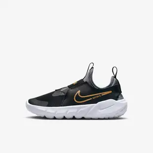 NIKE 運動鞋 童鞋 中童 兒童套腳 FLEX RUNNER 2 PSV 黑 DJ6040-007 (3C4762)