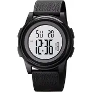 YUINK Ultra-Thin Minimalist Sports Waterproof Digital Watch MEN Black