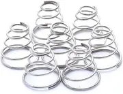Compression Springs Springs Metal Springs 10pcs Conical Return Springs, 304 Stainless Steel Tower Spring Wire 0.3mm-0.8mm Taper Pressure Spring(10pcs 0.5*3-7*8.5mm)