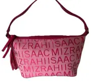 Isaac Mizrahi Pink All Over Logo Handbag/Shoulder Bag NWTGS
