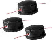 jarmunny 3 Pack String Trimmer Head SRM-225 for Echo Speed Feed 400 SRM-230 SRM225 SRM-210 SRM2100 Echo Weed Eater Head Fit Most Echo SRM Straight Axle Trimmer