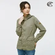 ADISI 女抗UV平織彈性軍裝可拆帽抽繩夾克 AJ2011086 (S-2XL) / 透氣 輕量 防曬 快乾