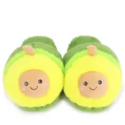 Slippers Cute Cartoon Avocado Plush