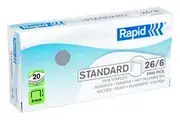 Rapid 26/6 Staples 5000pcs