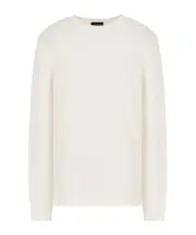 virgin-wool jumper XL white