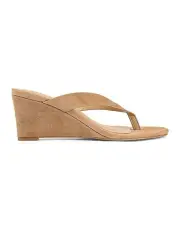 [Siren] Charlize Thong Wedges in Camel