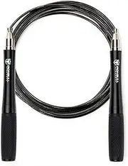 Jump Rope for Men & Women - Ultra-Fast, High Speed Jump Rope - Self-Locking Screw-Free Design with Aluminum Handles and Silicone Textured Grips - Precision Engineered for Maximum Performance