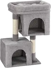 i.Pet Cat Tree 67cm Tower Scratching Post Trees Scratcher Condo House Light Grey