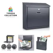 Mail Boxes with Key Lock,Locking Mailbox Wall Mounted, Large Capacity, Galvan...