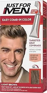 Just For Men AutoStop Men's Hair Color, Light Brown