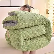 XHCTNN Fleece Comforter King Corduroy Comforter Comfy Comforter (E,150 * 200cm/2.5kg)