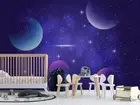 3D Space Planet Wallpaper Wall Murals Removable Wallpaper 93