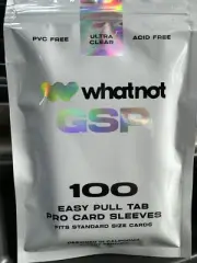 GSP 100 Easy Pull Tab Card Sleeves Pack Sealed Retired WhatNot