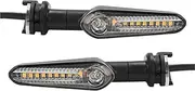 LED Indicator Blinkers Amber Lamp Accessories LED Turn Signal Running Water Lamp For YA&MA&HA MT07 Tenere 700 XJ6 FZ6 MT09 TR&AC&E&R 900 MT10 MT03 FZ25(2pcs Flowing)