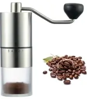 Molino De Cafe Manual Portatil 5 Modos Ajustables Cafe Casero Espresso Americano