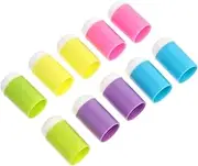 HOMSFOU 10Pcs Finger Ink Blending Tools for Convenient Painting Smearing Tools with Special Sponge Heads for DIY Craft Parties Fun Activities Creative Play
