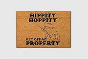 Ecosides Hippity Hoppity Get Off My Property Welcome Doormat Funny Doormat Home Owner Doormat New Home Housewarming Gift Funny Gift