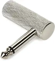 Hosa Right-Angle Adaptor with 1/4 Inch TS to Same Connector