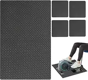 Treadmill Mat, Anti-Vibration Pad for Rowing Machine, Sturdy Exercise Equipment Mat, Workout Floor Protector for Carpet & Hardwood, Noise-Reducing Fitness Accessory