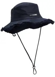 Jacquemus Le Bob Artichaut Canvas Bucket hat - Dark Blue 58 (58cm / M)