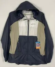 Columbia NWT Womens Loop Trail Windbreaker Jacket Large L Full Zip LS Hooded New