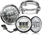 Motorcycle Headlight 4.5 Inch Fog Lamps 7 Inch motor LED Headlight For Motorcycle Electra Glide Softail Fat Boy Touring A