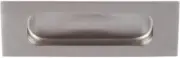 Delaney Hardware Brushed Steel Barn Door Hardware Flush Finger Pull BD0161