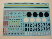 Carrera Decal Squeegee 1:24 124 Starting Numbers Emblems Etc.