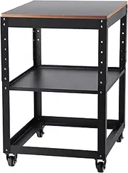 VEVOR Planer Stand, 100 lbs / 45 kg heavy loads, Three-Gear Height Adjustable Thickness Planer Table,with 4 Stable Casters & Storage Space, for most planers, saws, bench-top machines, power tools
