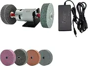 DIY Bench Grinder Two-Axis High Torque 775 Motor Grinding Wheel Micro Sharpening Polishing Machine Knife Sharpener Set
