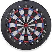 Electronic Dartboard, Bluetooth Compatible with Online Play, Gift for Dad, for Soft Tip Darts, 15.5 Inch Diameter Regulation Size Dartboard for Indoor Play, Black
