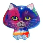 Cat - Cat Gifts - Rainbow Kitty Colourful Ceramic Trivet Sign Cat Lover Gift FS