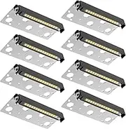 3CCT LED Hardscape Lighting, 8 Pack 7 Inch 5W Retaining Wall Lights, 3000K/4000K/5000K Selectable Paver Light, 12V-24V Low Voltage Landscape Lighting, IP65 Step Lights ETL Listed