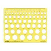 Geometric Drafting Small Circles Inking Template Drawing Stencil