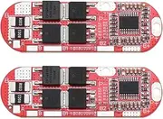 2Pcs 3.7V 20A 4S Polymer Lithium Battery Protection Board 18650 Lithium Battery BMS PCM Battery Protection Board 55x18mm Red